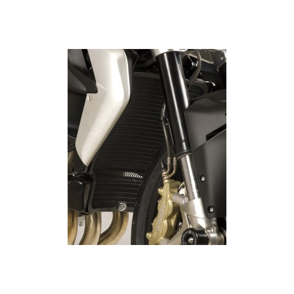 R&G RADIATOR GUARD BLACK BRUTALE 675